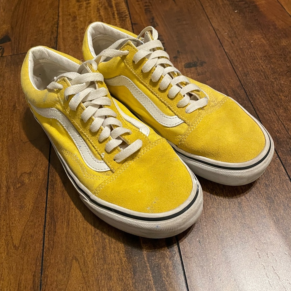 Yellow vans shoes